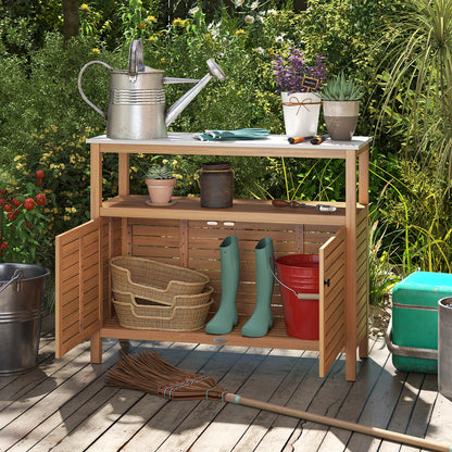 Patio Wood Storage Cabinet, Outdoor Acacia Wood Buffet Cabinet Outdoor & Patio Furniture at Gallery Canada