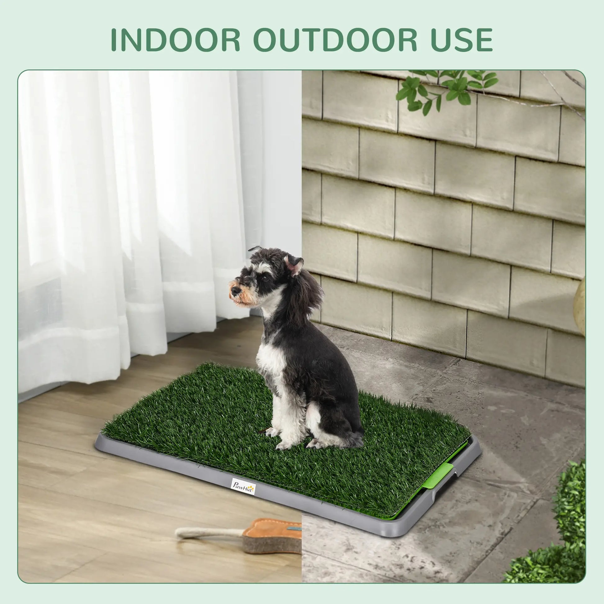 Artificial Grass Dog Pee Pad, 26" x 16", 2 Packs, Green Elevated Dog Beds at Gallery Canada