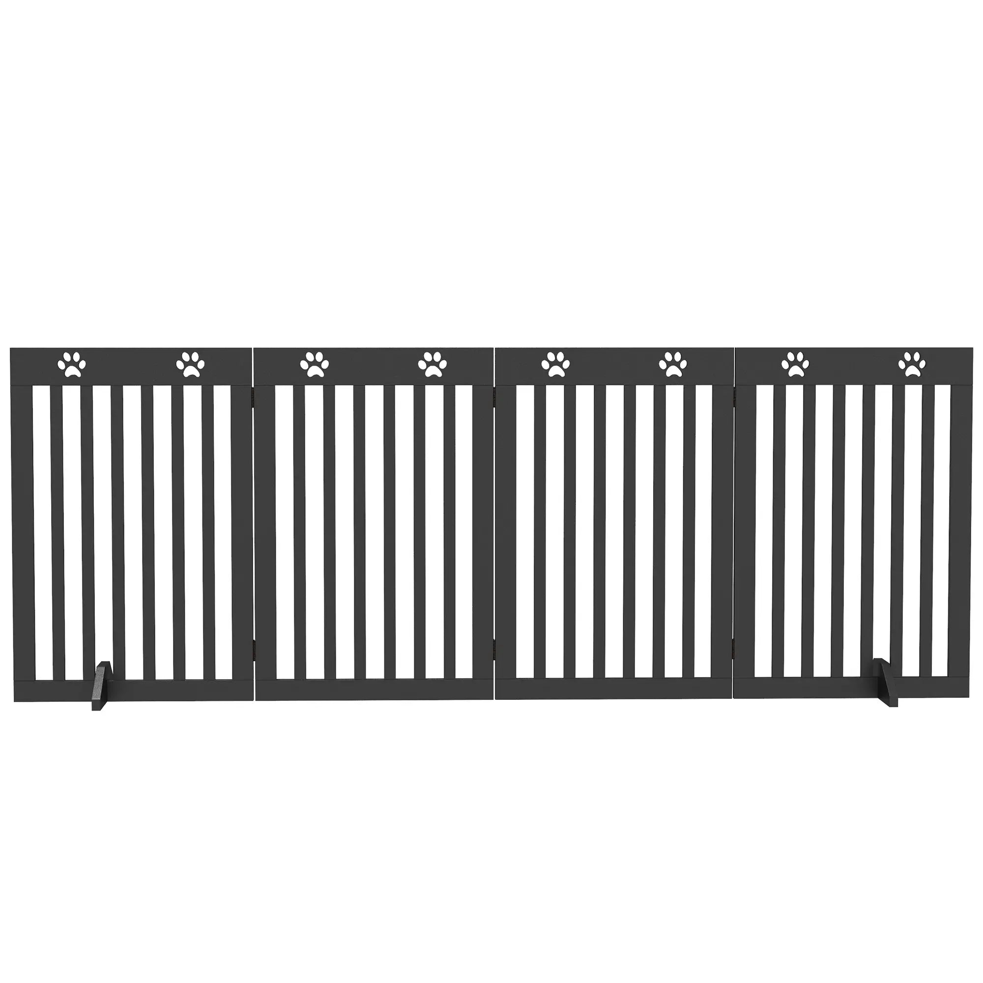 80 Extra Wide Pet Gate With Support Feet, Black Houses, Kennels & Pens Black at Gallery Canada