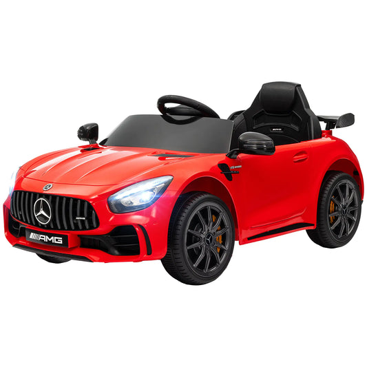 Mercedes-Benz AMG GTR Licensed 12V Kids Electric Car, Red Electric Toy Cars Red at Gallery Canada