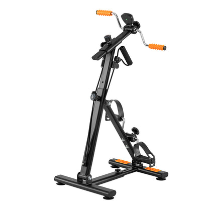 Pedal Exerciser, Adjustable Resistance, Arm Leg Workout, Orange Exercise Bikes at Gallery Canada