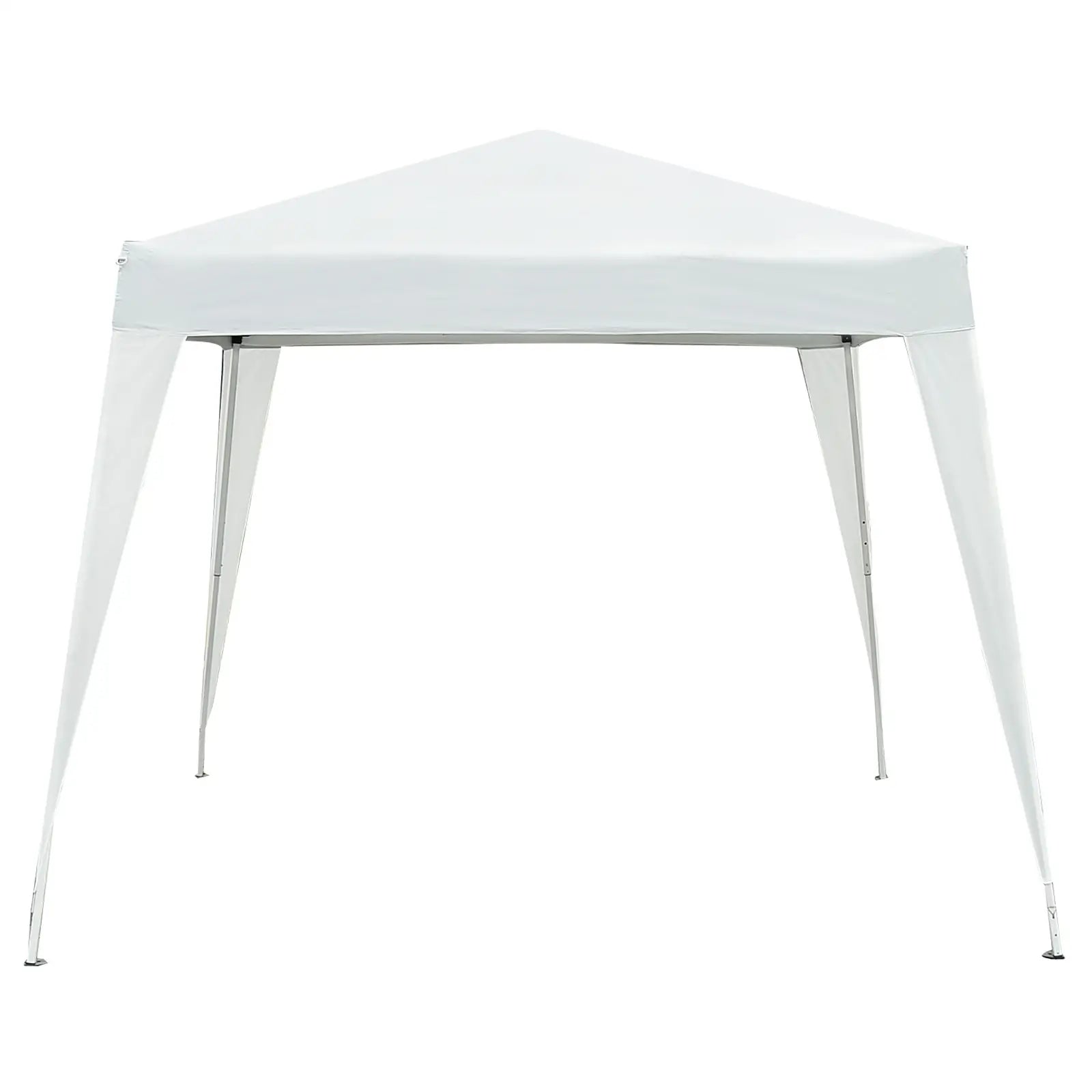 10' Folding Pop-Up Garden Gazebo, Transport Bag, White Pop Up Canopies at Gallery Canada