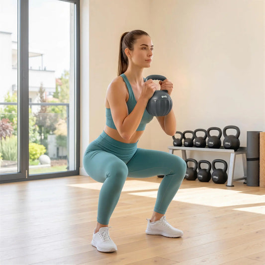13 lbs Kettlebell, Non-Slip Handle, Home Gym, Grey Strength Training Equipment Grey at Gallery Canada