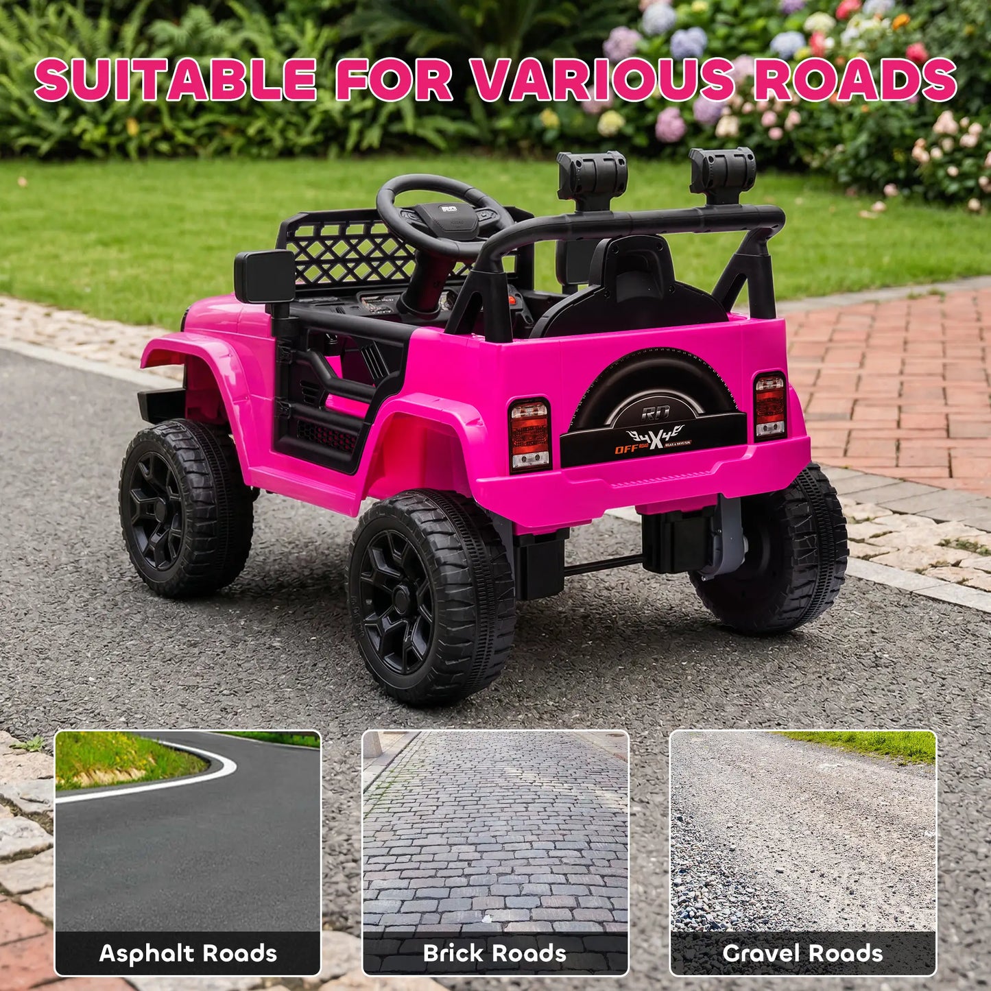 12V Ride On Truck, Electric Car For Kids, Pink Electric Toy Cars at Gallery Canada