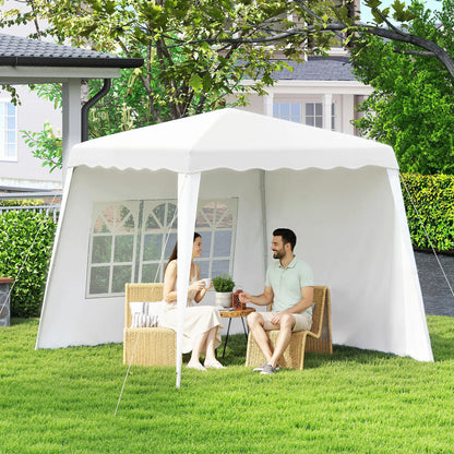 Pop Up Canopy Tent With Sidewalls, UV50+, Carry Bag, Slant Legs, 8 x 8ft Pop Up Canopies at Gallery Canada