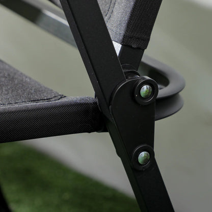 Set Of 2 Lightweight Folding Camping Chairs, Portable Armchairs, Black Picnic Tables & Camping Chairs at Gallery Canada