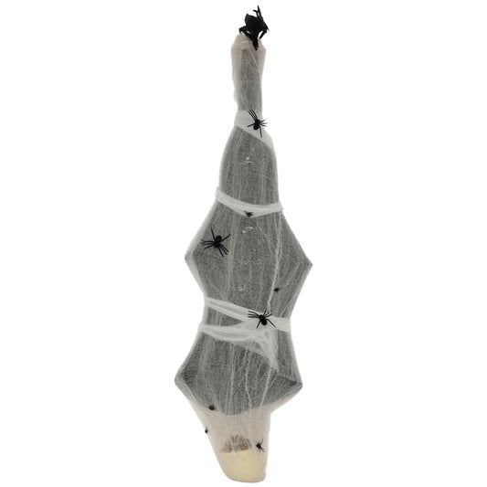 55.9 Inch Life Size Hanging Mummy with Spider Web, Animated, Motion Activated Halloween Decorations Multi Colour at Gallery Canada