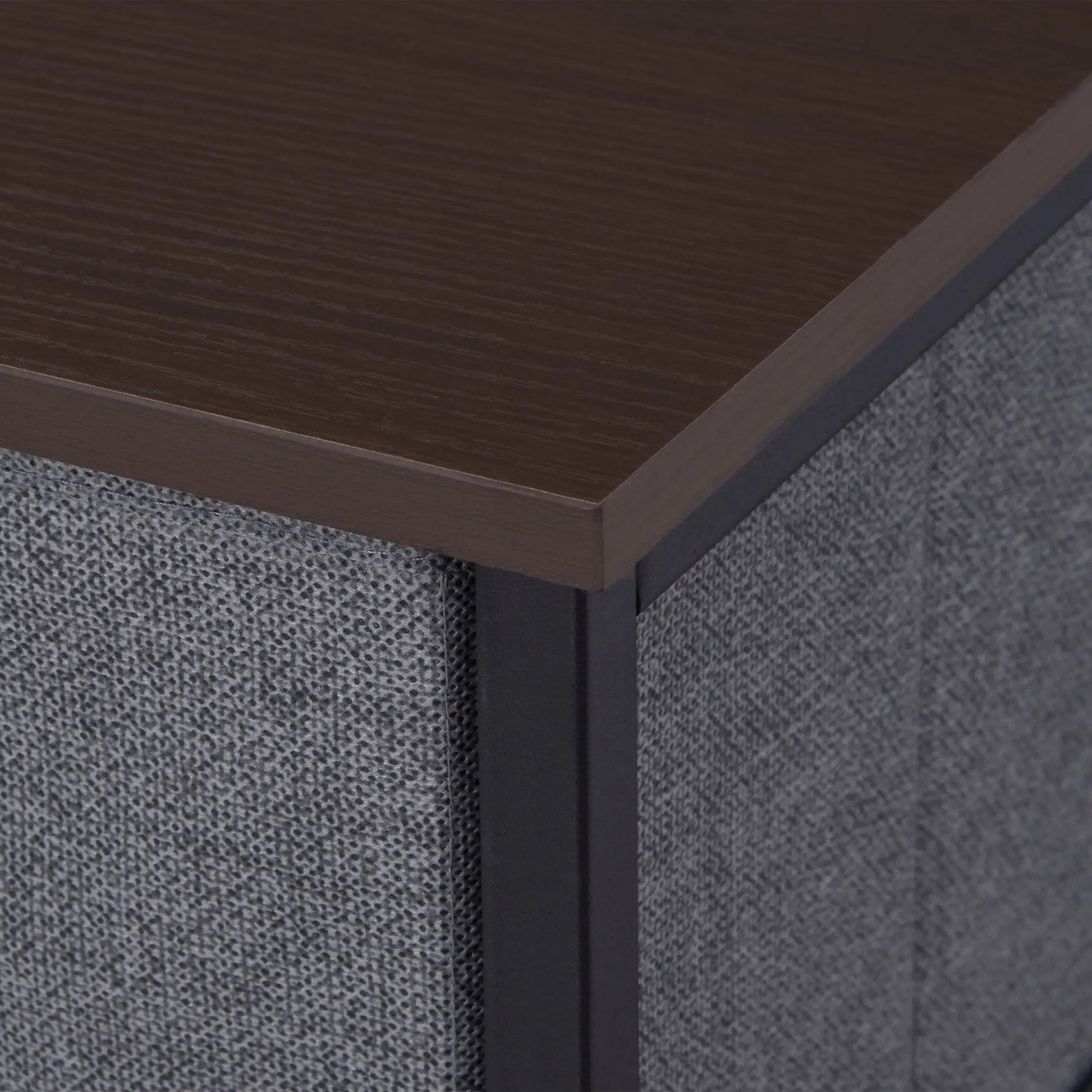 7 Drawer Dresser, Metal Frame, Fabric, Dark Grey Storage Cabinets at Gallery Canada