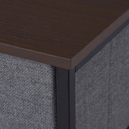 7 Drawer Dresser, Metal Frame, Fabric, Dark Grey Storage Cabinets at Gallery Canada