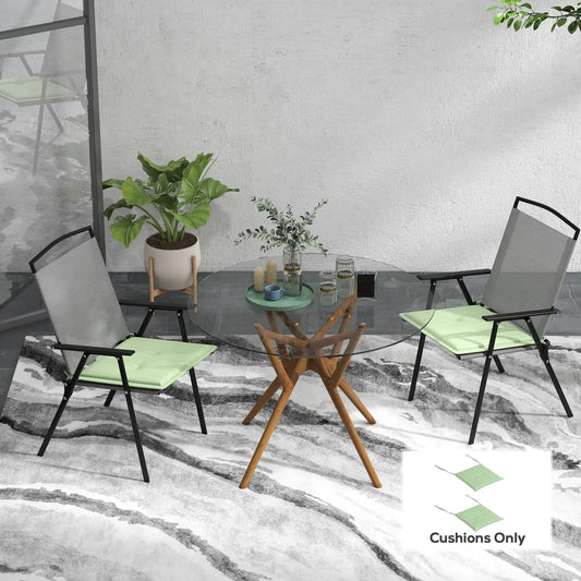 2-Piece Seat Cushion Set, Outdoor Patio Chair, Button Tufted, Green Patio Chair Cushions Green at Gallery Canada