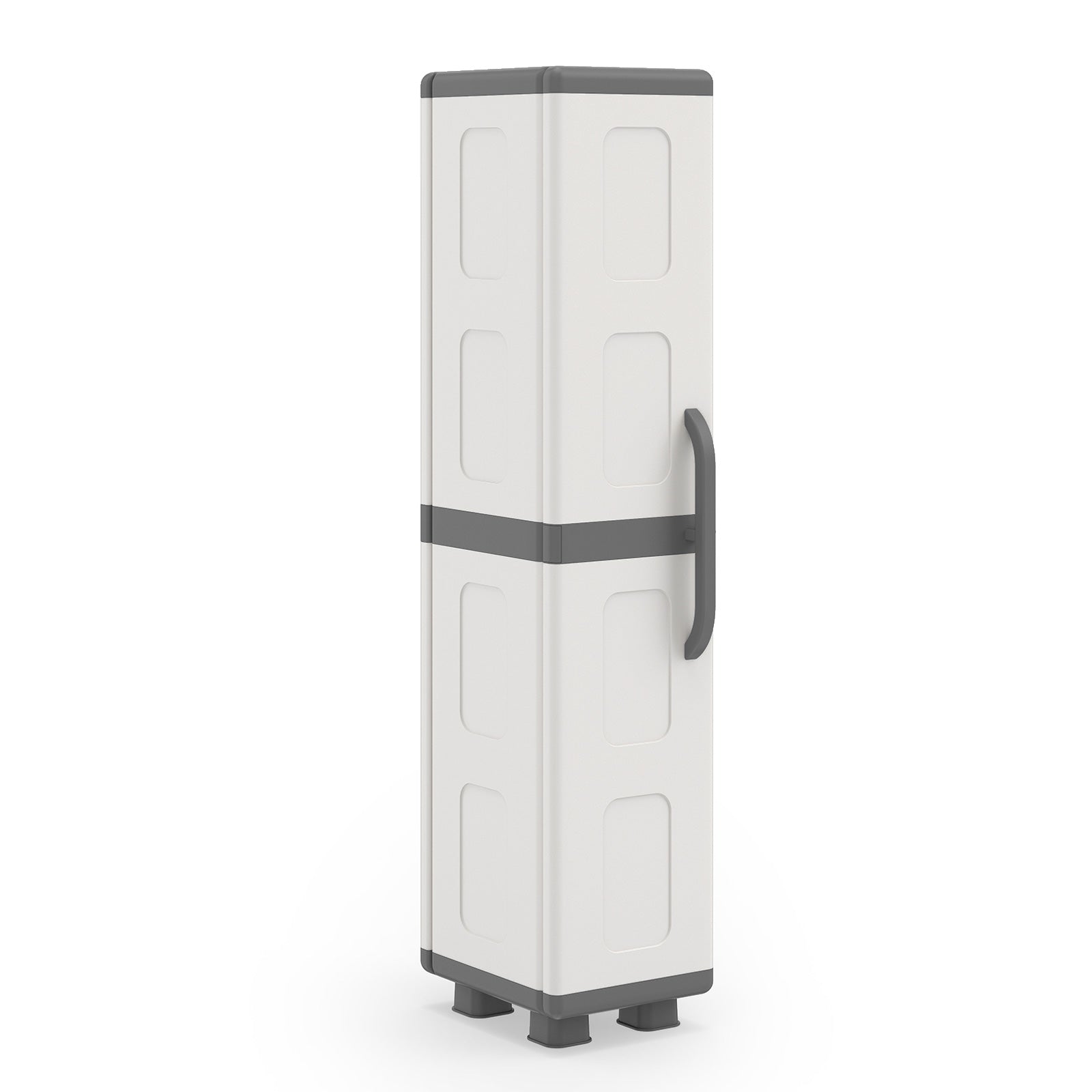 Plastic Kitchen Pantry, 4 Adjustable Shelves, Single Door, Gray Sideboards Cabinets & Buffets at Gallery Canada