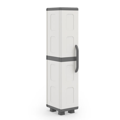 Plastic Kitchen Pantry, 4 Adjustable Shelves, Single Door, Gray Sideboards Cabinets & Buffets at Gallery Canada