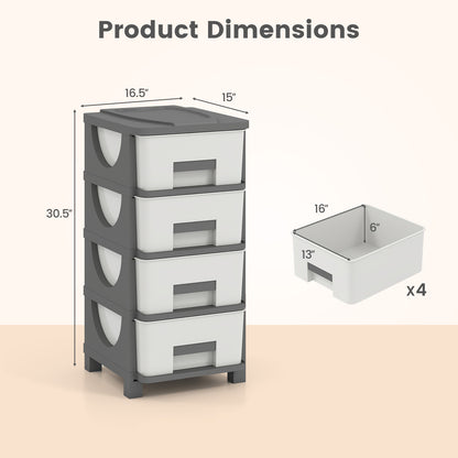 Plastic Storage Drawer Cabinet Side Table Dressers & Chests at Gallery Canada