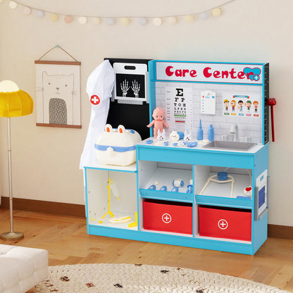 Play Doctor's Office Wood Medical Center Toy Set with Examine Region, Blue Play Kitchen Sets at Gallery Canada