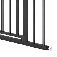 Pet Gate 30-40" W, Auto-Close, Two-Way Open, Pressure Mounted