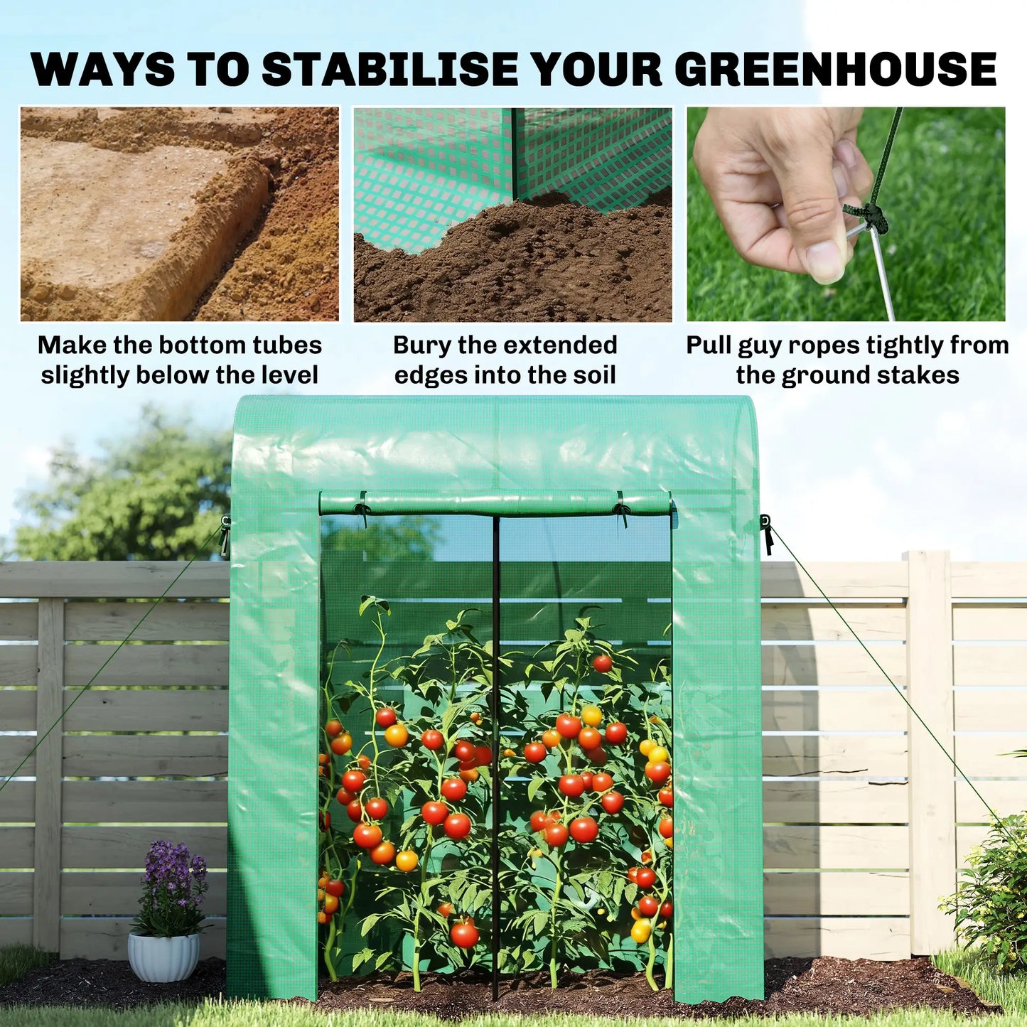 Mini Greenhouse, Portable Garden, 6' x 2' x 6.6', Green Portable Greenhouses at Gallery Canada