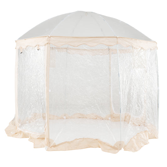 Pop Up Bubble Tent 10x10 FT for 8-10 People Weatherproof Pod with 540° Panoramic Clear PVC