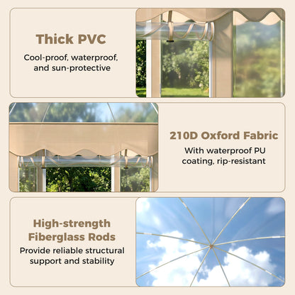 Pop Up Bubble Tent 10x10 FT for 8-10 People Weatherproof Pod with 540° Panoramic Clear PVC Tents at Gallery Canada
