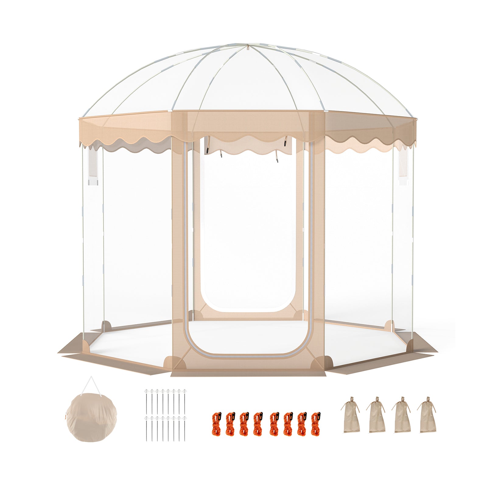 Pop Up Bubble Tent 10x10 FT for 8-10 People Weatherproof Pod with 540° Panoramic Clear PVC Tents at Gallery Canada