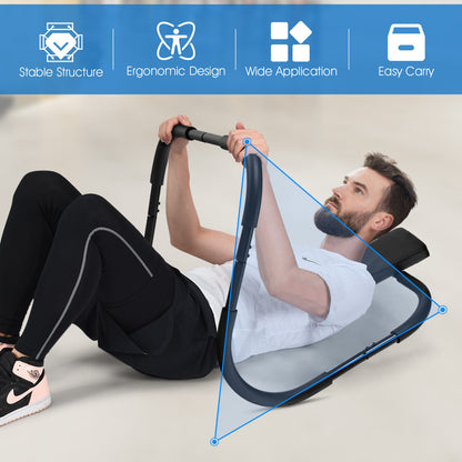 Portable Ab Trainer, Fitness Crunch Exerciser With Headrest, Black Benches Racks & Bars at Gallery Canada