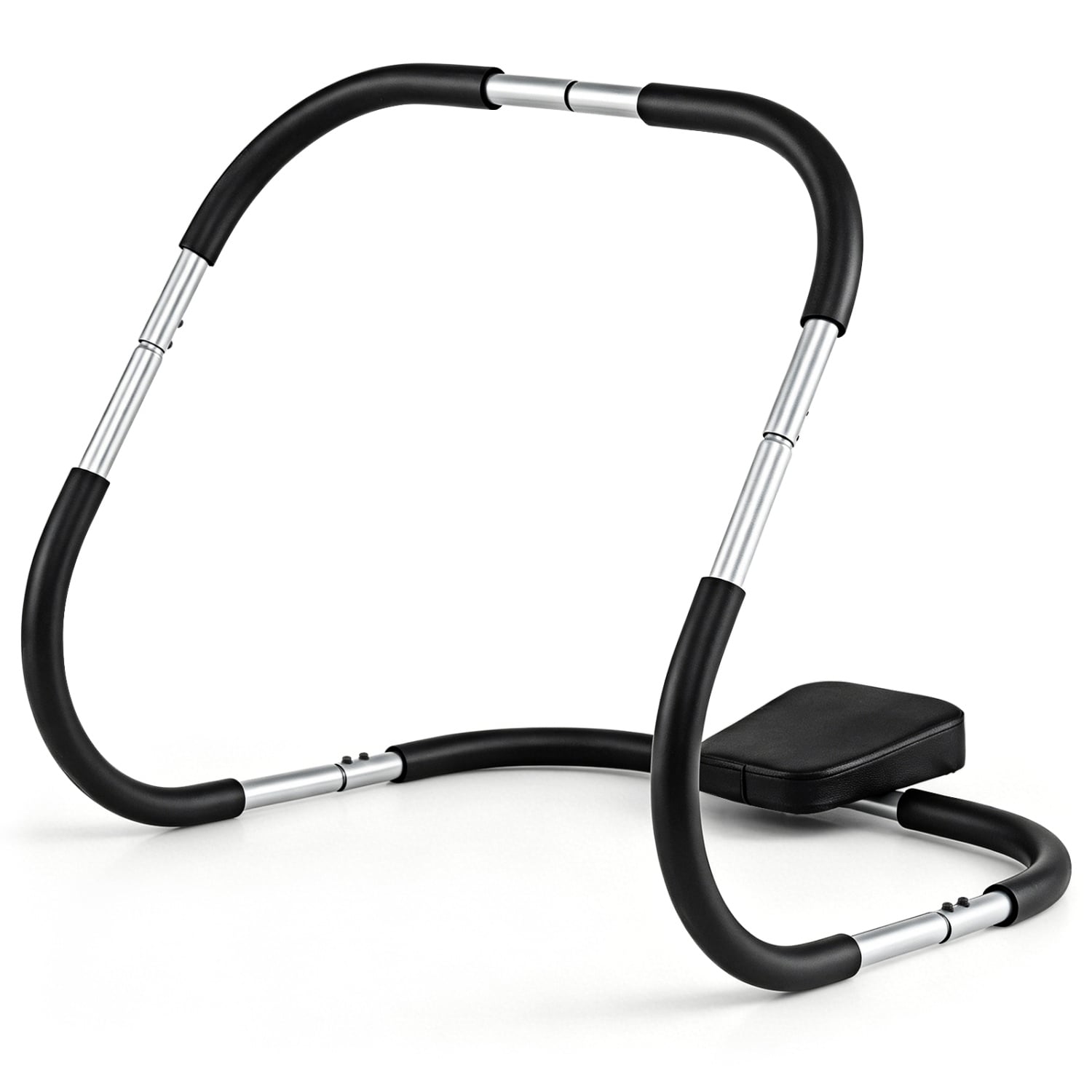 Portable AB Trainer, Headrest, Foam Handle, Silver Benches Racks & Bars Silver at Gallery Canada