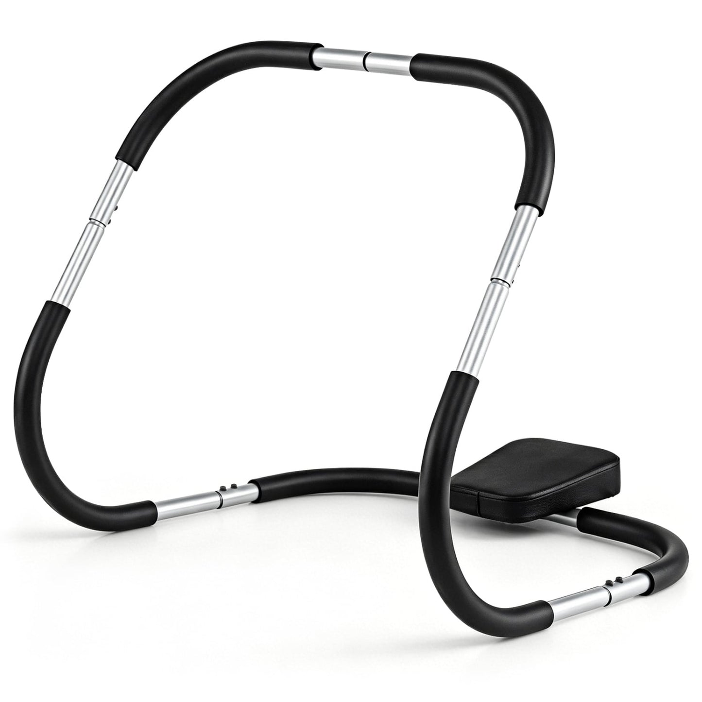Portable AB Trainer, Headrest, Foam Handle, Silver Benches Racks & Bars Silver at Gallery Canada