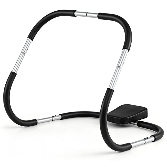Portable AB Trainer, Headrest, Foam Handle, Silver Benches Racks & Bars Silver at Gallery Canada