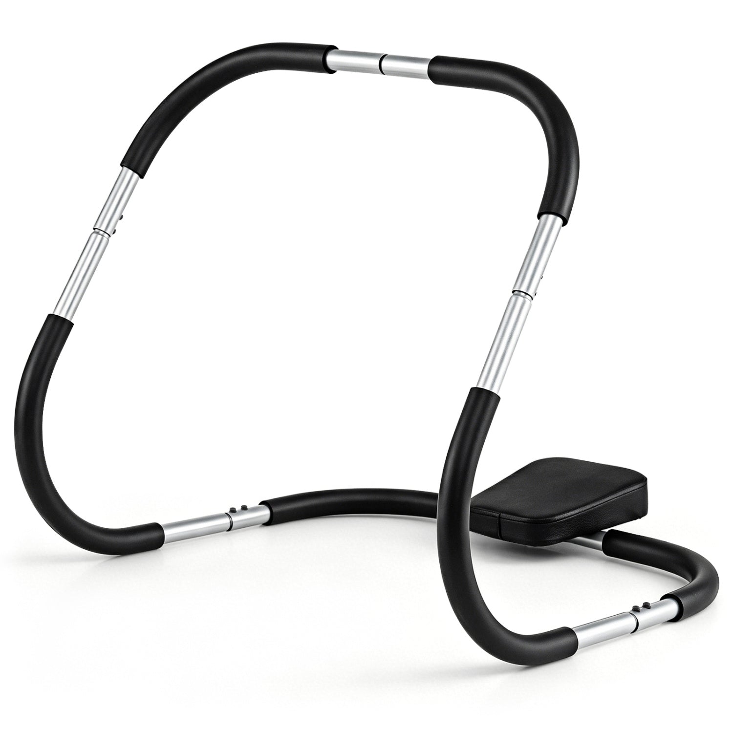 Portable AB Trainer, Headrest, Foam Handle, Silver Benches Racks & Bars Silver at Gallery Canada