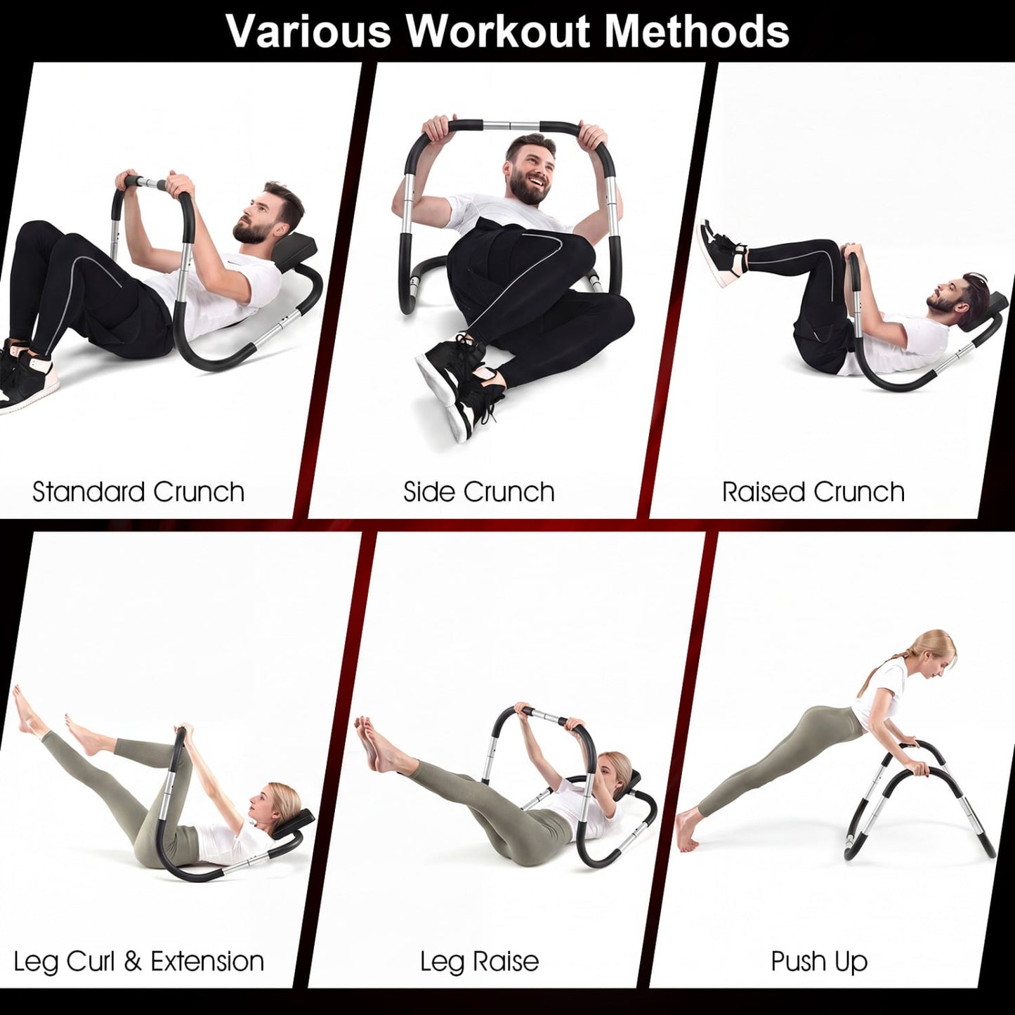 Portable AB Trainer, Headrest, Foam Handle, Silver Benches Racks & Bars at Gallery Canada