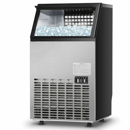 Portable Stainless Steel Commercial Ice Maker, Black Ice Makers Black at Gallery Canada