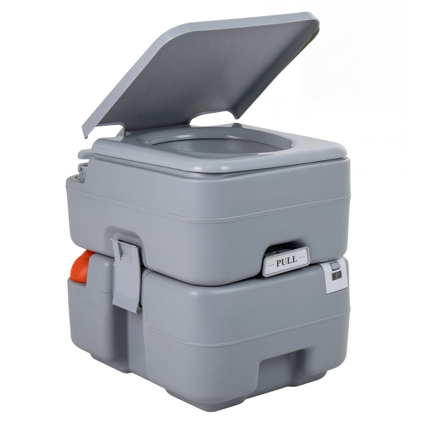 Portable Camping Toilet 22 L Detachable Waste Tank, Gray