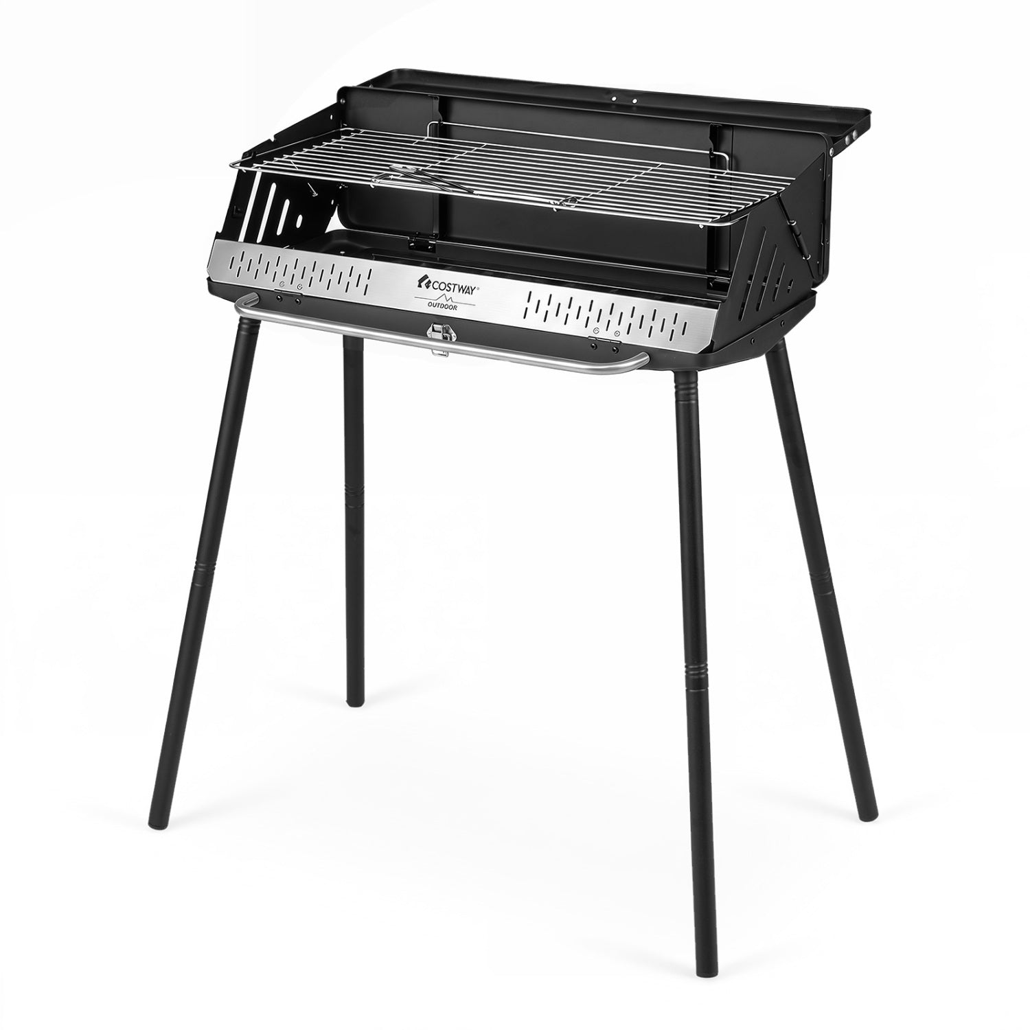 Portable Charcoal Grill with Detachable Legs Adjustable Grate and Carrying Bag Outdoor Grills at Gallery Canada