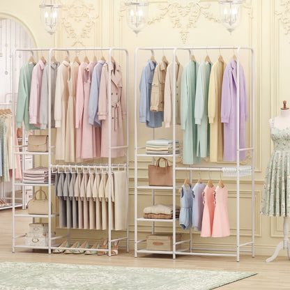 Portable Closet With Pants Hangers, 2 Hanging Rods, 4 Shelves, White Clothing & Closet Storage at Gallery Canada