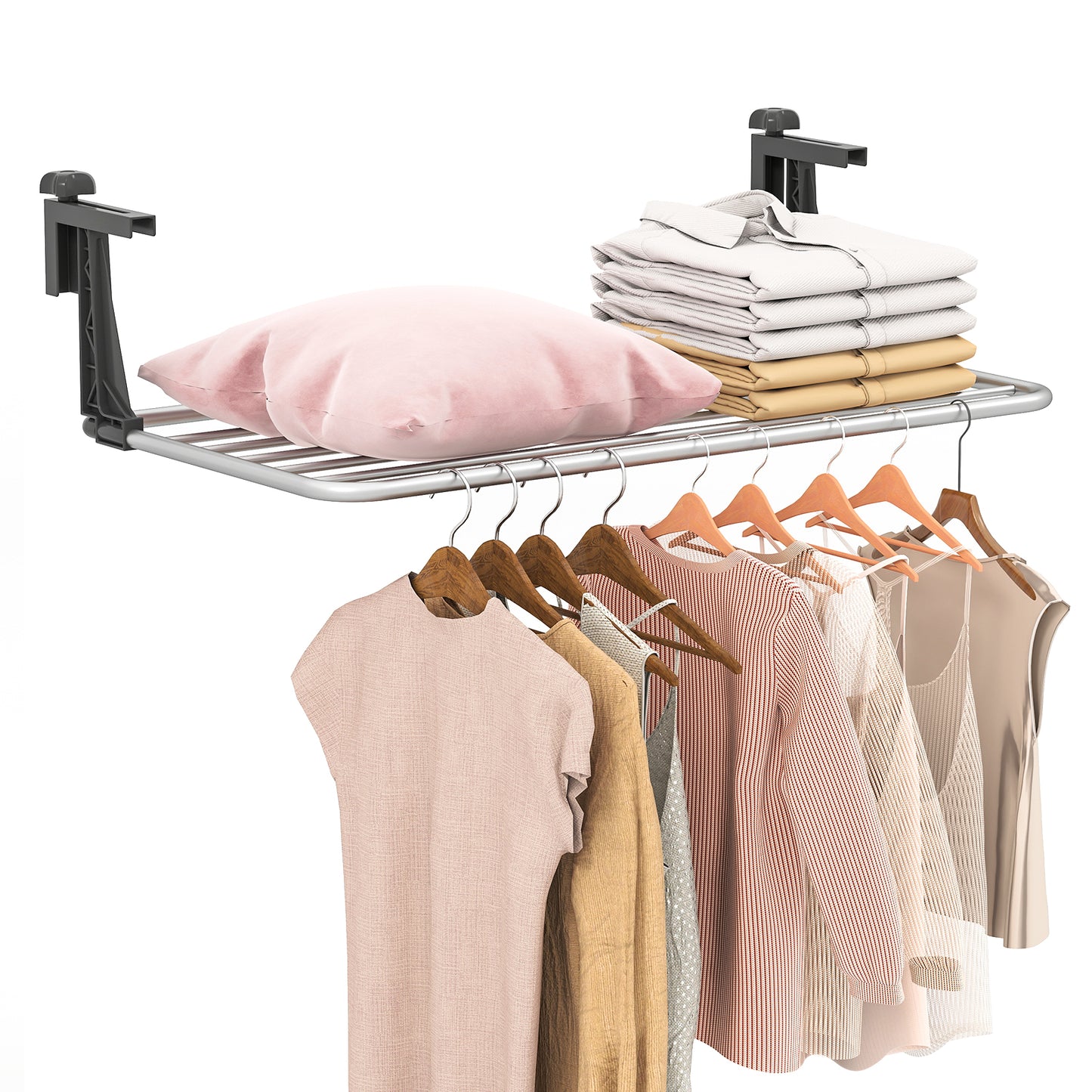 Portable Clothes Drying Rack Aluminum Towel Rack with Adjustable and Foldable Brackets Drying Racks at Gallery Canada