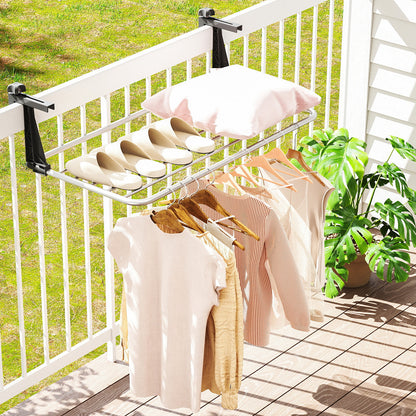 Portable Clothes Drying Rack Aluminum Towel Rack with Adjustable and Foldable Brackets Drying Racks at Gallery Canada