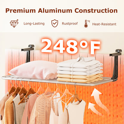 Portable Clothes Drying Rack Aluminum Towel Rack with Adjustable and Foldable Brackets Drying Racks at Gallery Canada