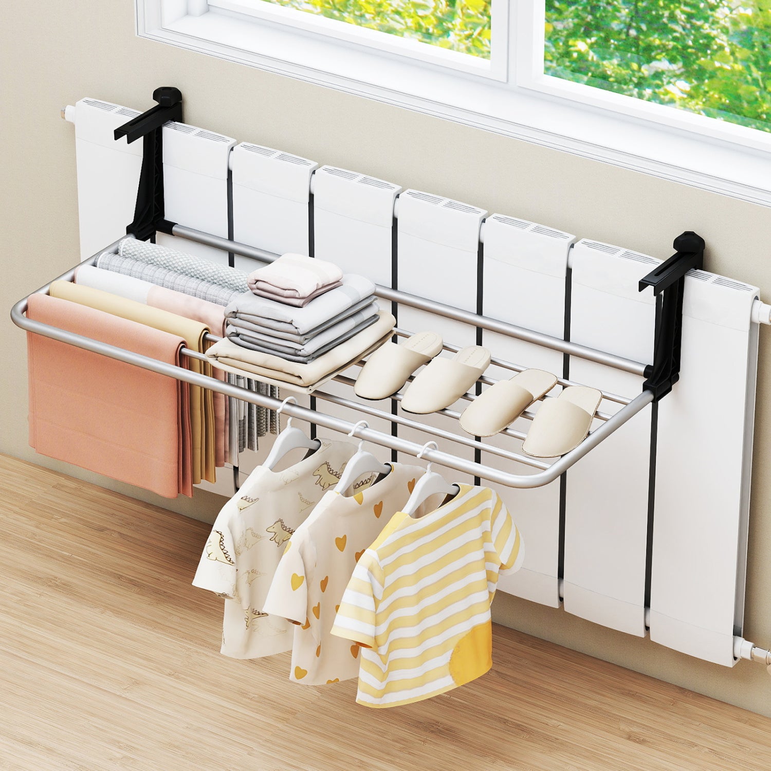 Portable Extendable Clothes Drying Rack, Aluminum Frame Drying Racks at Gallery Canada