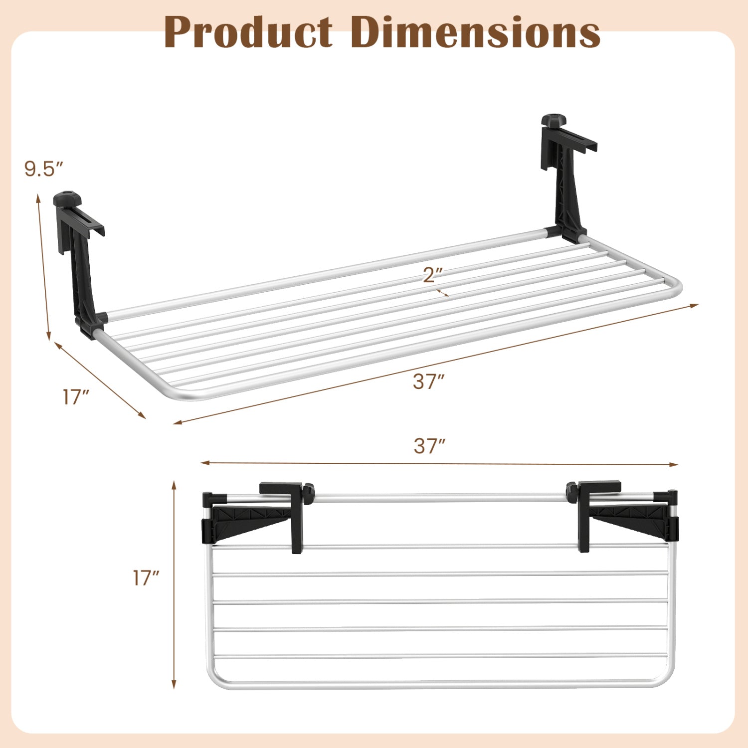 Portable Extendable Clothes Drying Rack, Aluminum Frame Drying Racks at Gallery Canada