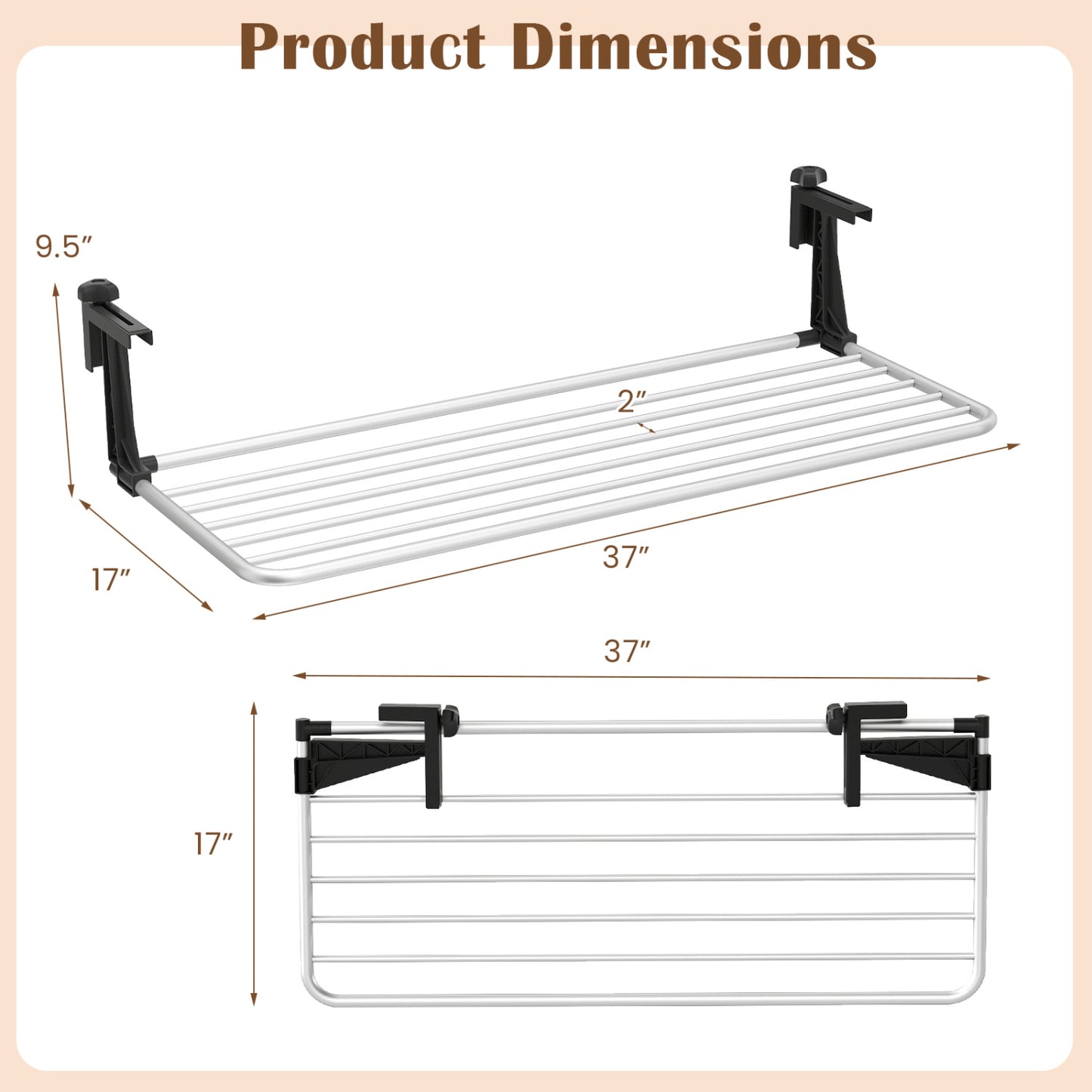 Portable Extendable Clothes Drying Rack, Aluminum Frame Drying Racks at Gallery Canada