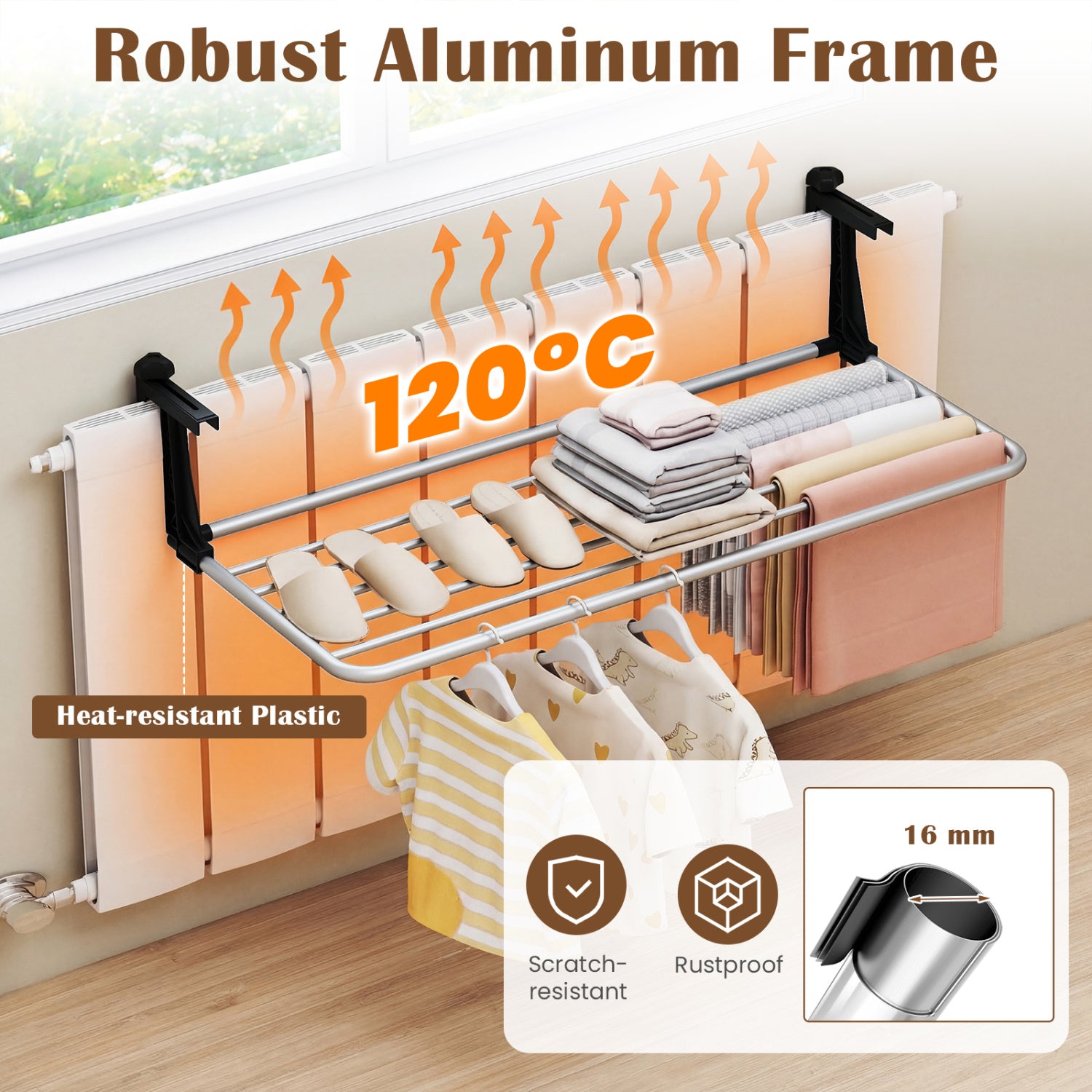 Portable Extendable Clothes Drying Rack, Aluminum Frame Drying Racks at Gallery Canada