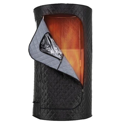 Portable Far Infrared Sauna Box, Black
