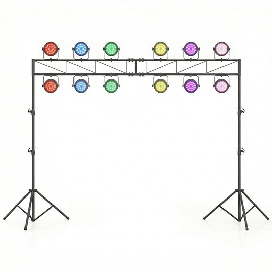 Portable Lighting Truss System Height Adjustable DJ Light Stand with 2 Folding Tripods Outdoor Decor Options at Gallery Canada