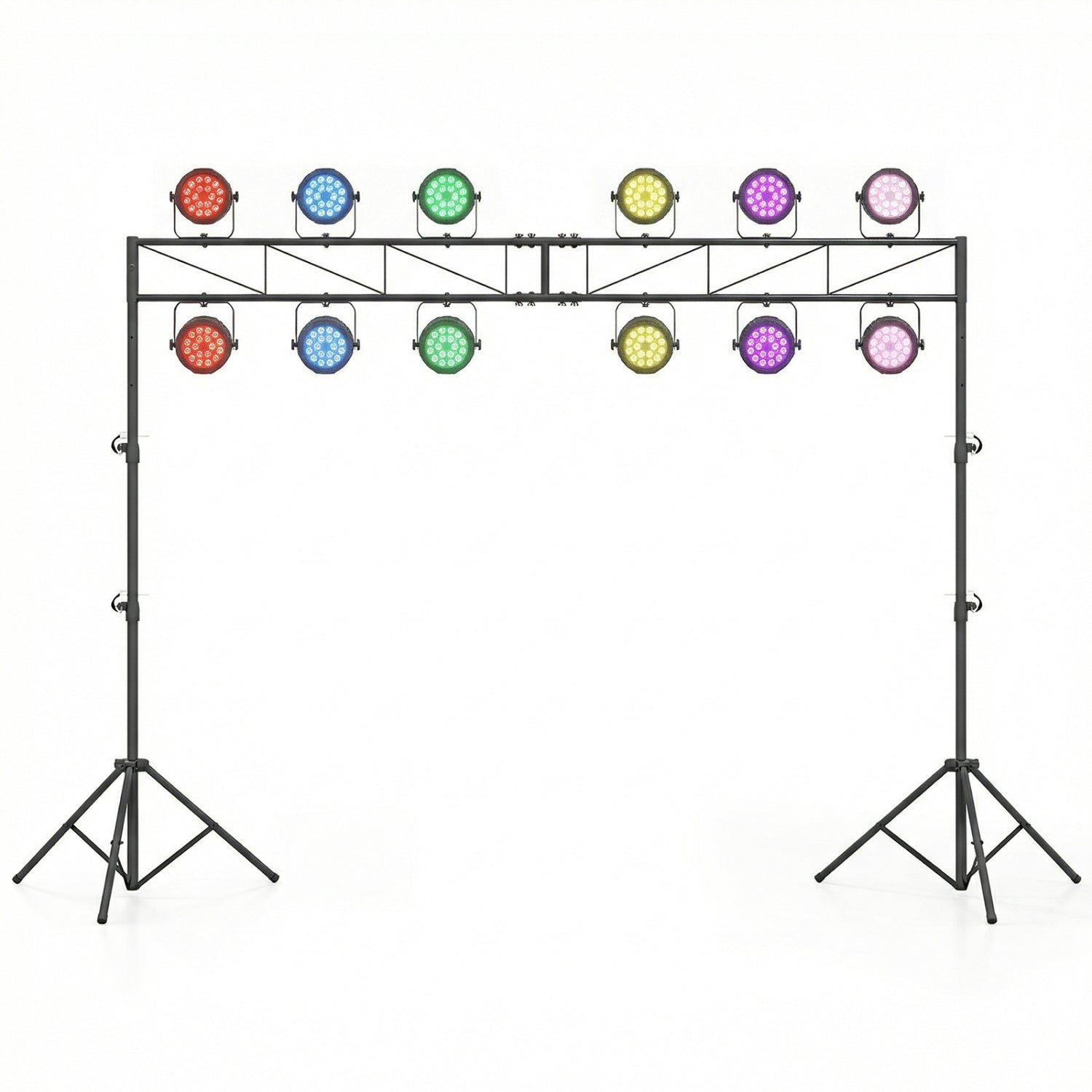 Portable Lighting Truss System Height Adjustable DJ Light Stand with 2 Folding Tripods Outdoor Decor at Gallery Canada