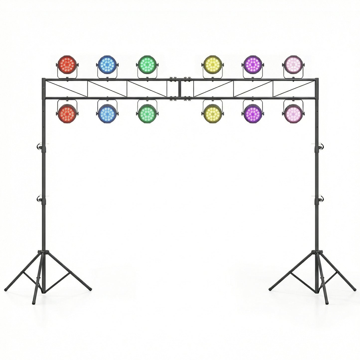 Portable Lighting Truss System Height Adjustable DJ Light Stand with 2 Folding Tripods Outdoor Decor at Gallery Canada