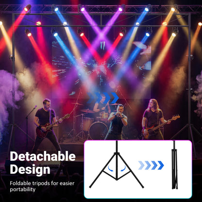 Portable Lighting Truss System Height Adjustable DJ Light Stand with 2 Folding Tripods Outdoor Decor at Gallery Canada