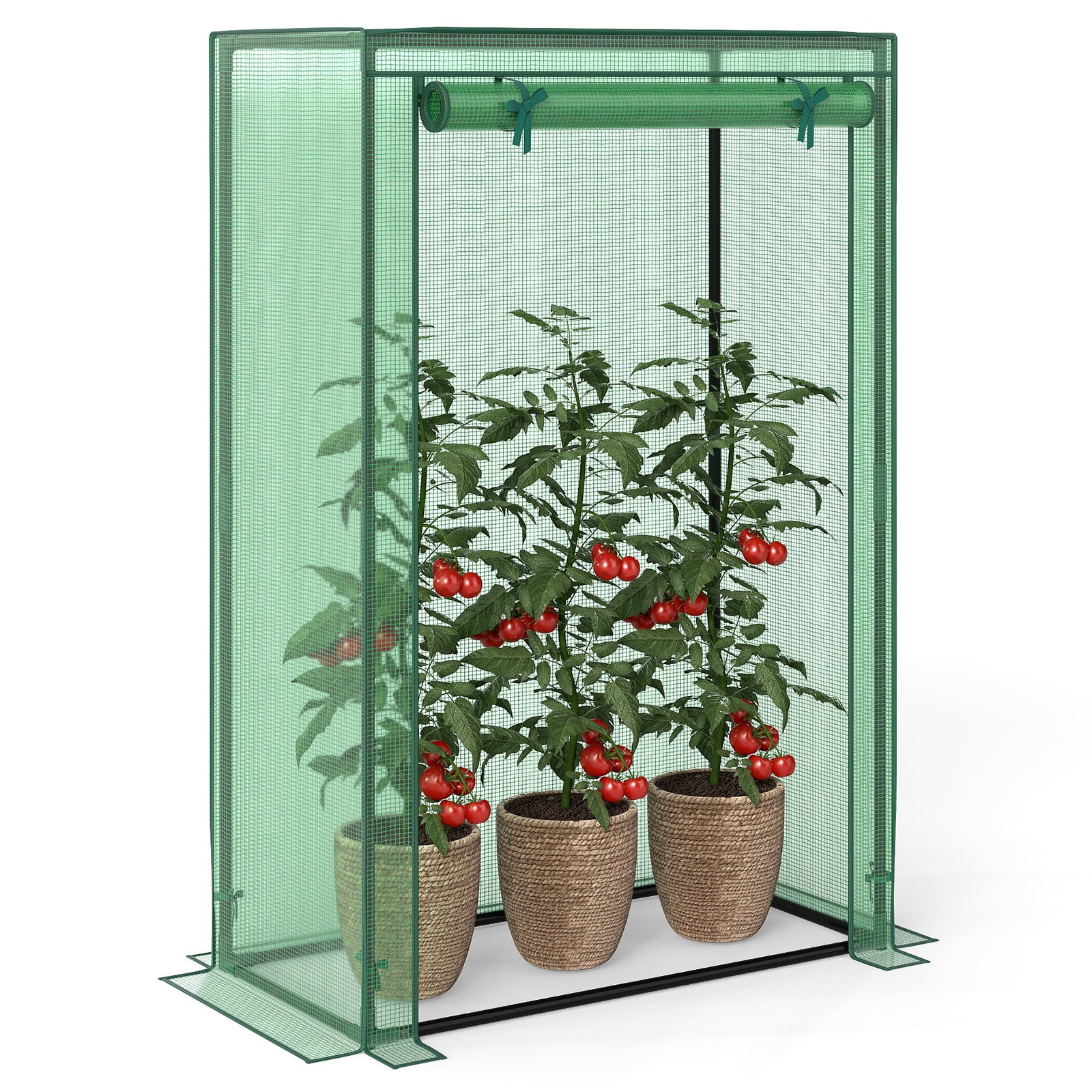 Portable Mini Greenhouse with Roll-Up Zippered Door, Green Greenhouses at Gallery Canada