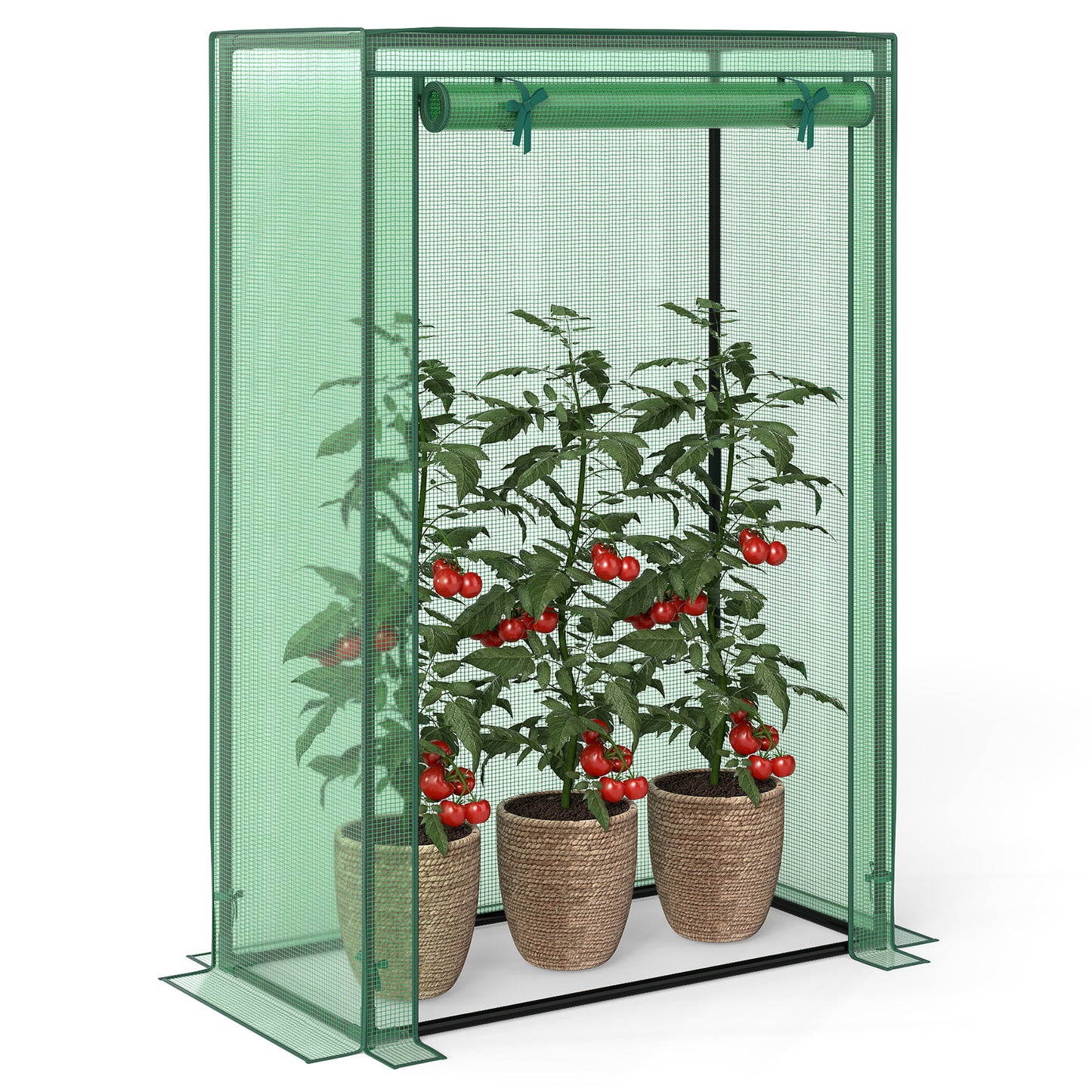 Portable Mini Greenhouse with Roll-Up Zippered Door, Green Greenhouses at Gallery Canada