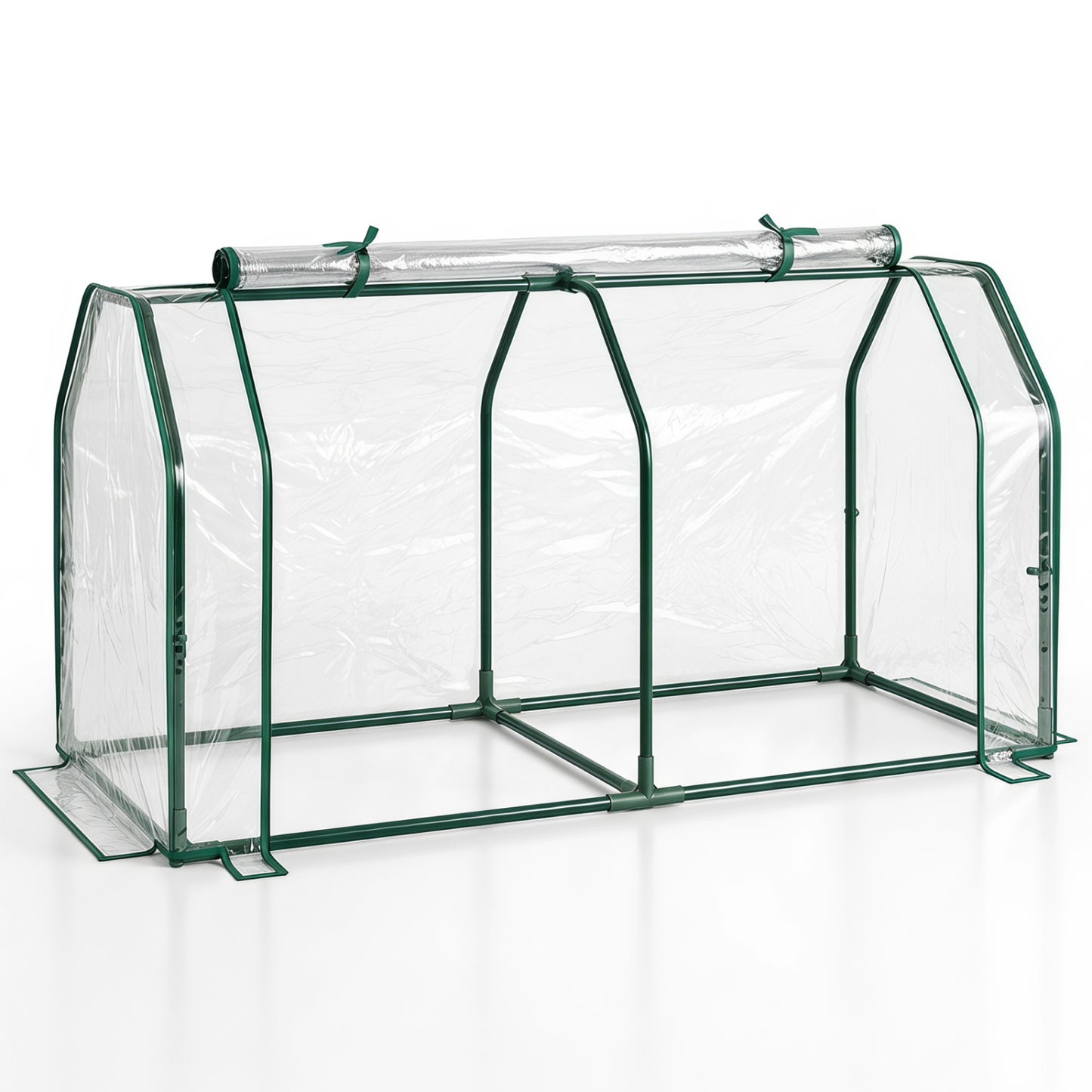 Mini Serre avec Couverture PE et Porte Enroulable