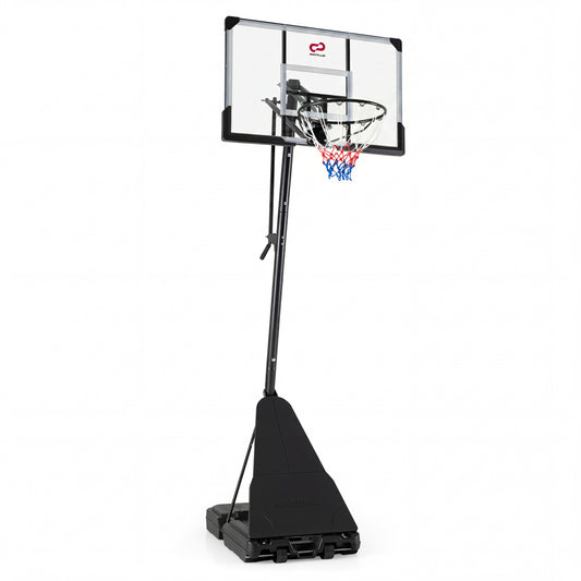 Portable Basketball Hoop, Adjustable Goal System Sport Equipments Black at Gallery Canada
