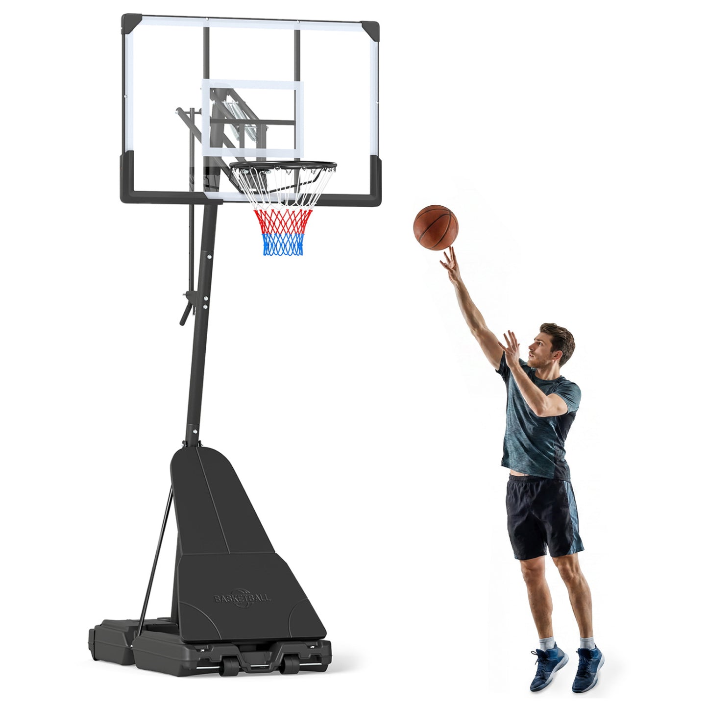 Portable Basketball Hoop, Adjustable Goal System Sport Equipments at Gallery Canada